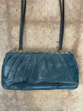 Vintage 80s Judith Leiber Reptile Purse in Deep Teal