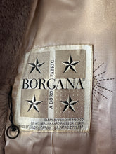 Vintage faux fur hooded trench coat