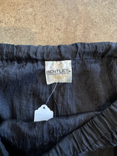 Vintage Black Silk Maxi Skirt|M