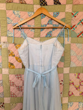 70’s Pale Blue Prairie Dress | M/L