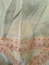 1920’s Green Silk Lace Slip Dress | M/L