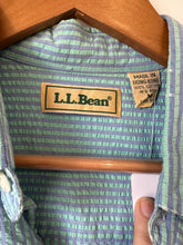 Vintage L.L. Bean Pin-Stripe Short Sleeve Button Up|M