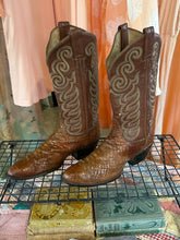 Vintage Tony Lama Brown Snakeskin Boots|9.5 D