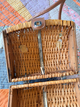 60’s Wicker Basket Turn Lock Purse