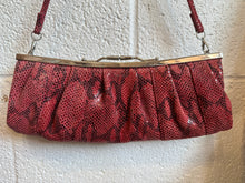Vintage Red Snakeskin Purse/Clutch