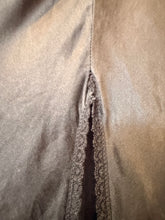 2002 Victoria’s Secret Black Silk Rose Embroidered Maxi Slip | M