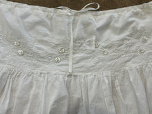 Vintage 90’s White Cotton Ruffle Mini Skirt|Medium