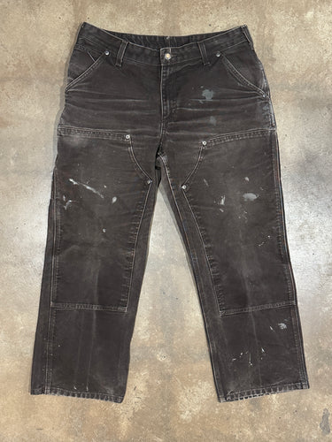 Vintage Carhartt double knee chocolate brown pants- size 12