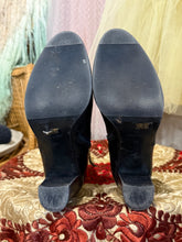 Vintage Grigiarancio black leather heeled ankle boots | 38