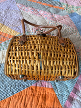 60’s Wicker Basket Turn Lock Purse