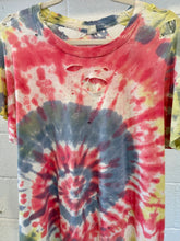 Vintage Distressed Tie Dye Tee | Size Large