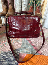 Vintage 1980s Red Eel Skin Doctor Bag Frame
Satchel Crossbody Purse