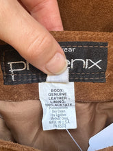 Vintage Phoenix suede skirt with beaded fridge belt- xs