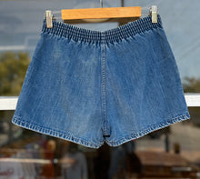 70’s dark wash denim shorts