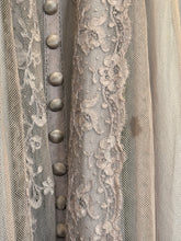 Rare! 30’s 40’s Lavender Net Lace Gown | xxs