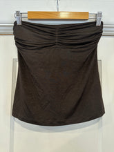 Early 2000’s Brown Strapless Top|Medium