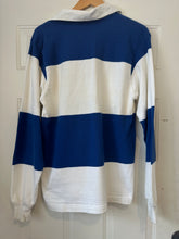Vintage Timberland Rugby Polo Shirt Blue + White Stripe|M