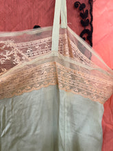1920’s Green Silk Lace Slip Dress | M/L