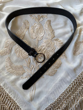 Vintage Limited black leather belt | M