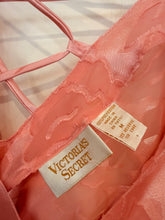 90’s Victoria’s Secret Gold Label Sheer Print Coral Slip Dress | Medium