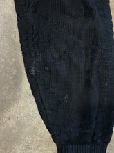 Vintage black knit cardigan|M