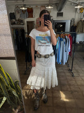 Vintage AM Accessories Textured Leather Western Concho Belt With Silver Sunburst Medallions