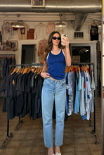 Vintage 70’s Blue Durene Varsity Jersey Tank | Xs/Sm