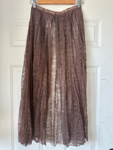 Vintage 70’s Brown Lace Open Front Skirt