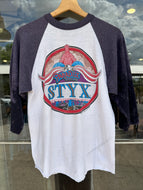 Vintage 1981 STYX Raglan tee