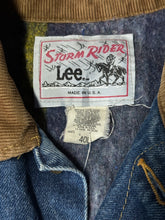 Vintage 1980s Lee Storm Rider Blanket Lined Denim Jacket|Medium