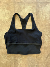 Black crop tank top|size large