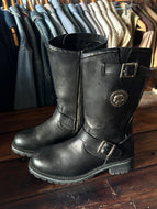 Vintage 90s Harley Davidson Leather Biker Boots|size 8C