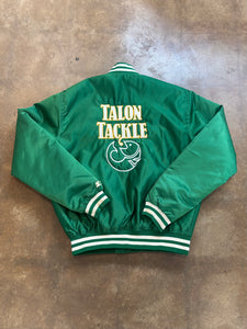 Vintage Talon Tackle Satin Bomber Jacket | Tag size Large