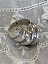 Vintage Sterling Silver Ribbed Dome Ring | Size 6