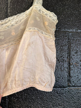 Antique 1920’s Pale Pink Silk Camisole | Medium