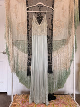 Antique 30’s Sea Foam Green Silk Slip Dress | Small