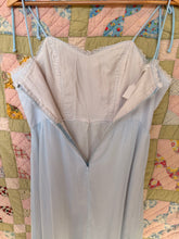 70’s Pale Blue Prairie Dress | M/L