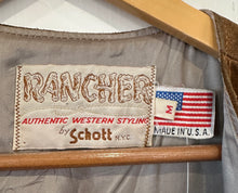 Vintage 70s Schott Rancher Brown Suede Western Cowboy Vest|Medium