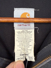 Vintage Y2K Carhartt, gray heavy lined zip up hoodie | small￼