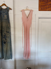 1930’s rose silk bias cut slip gown | sm/m