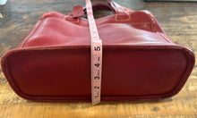 Vintage Coach Red Leather Bleecker Satchel Bag