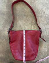 Vintage Coach Early 2000s Red Leather Bucket Bag