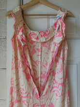 70’s pink + cream wide-leg jumpsuit