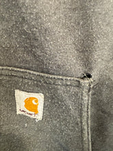 Vintage Y2K Carhartt, gray heavy lined zip up hoodie | small￼