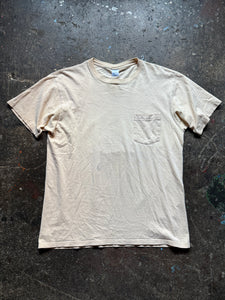 Vintage town craft tan blank pocket tee | XL