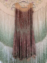 1920’s Sequin Beaded Evening Flapper Dress | xs/sm
