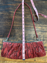 Vintage Red Snakeskin Purse/Clutch