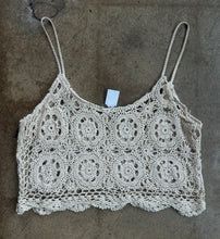Vintage Cream Lace Tank Top|M/L