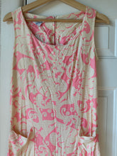 70’s pink + cream wide-leg jumpsuit