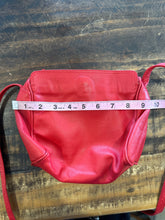 Vintage Red Leather Crossbody Purse
